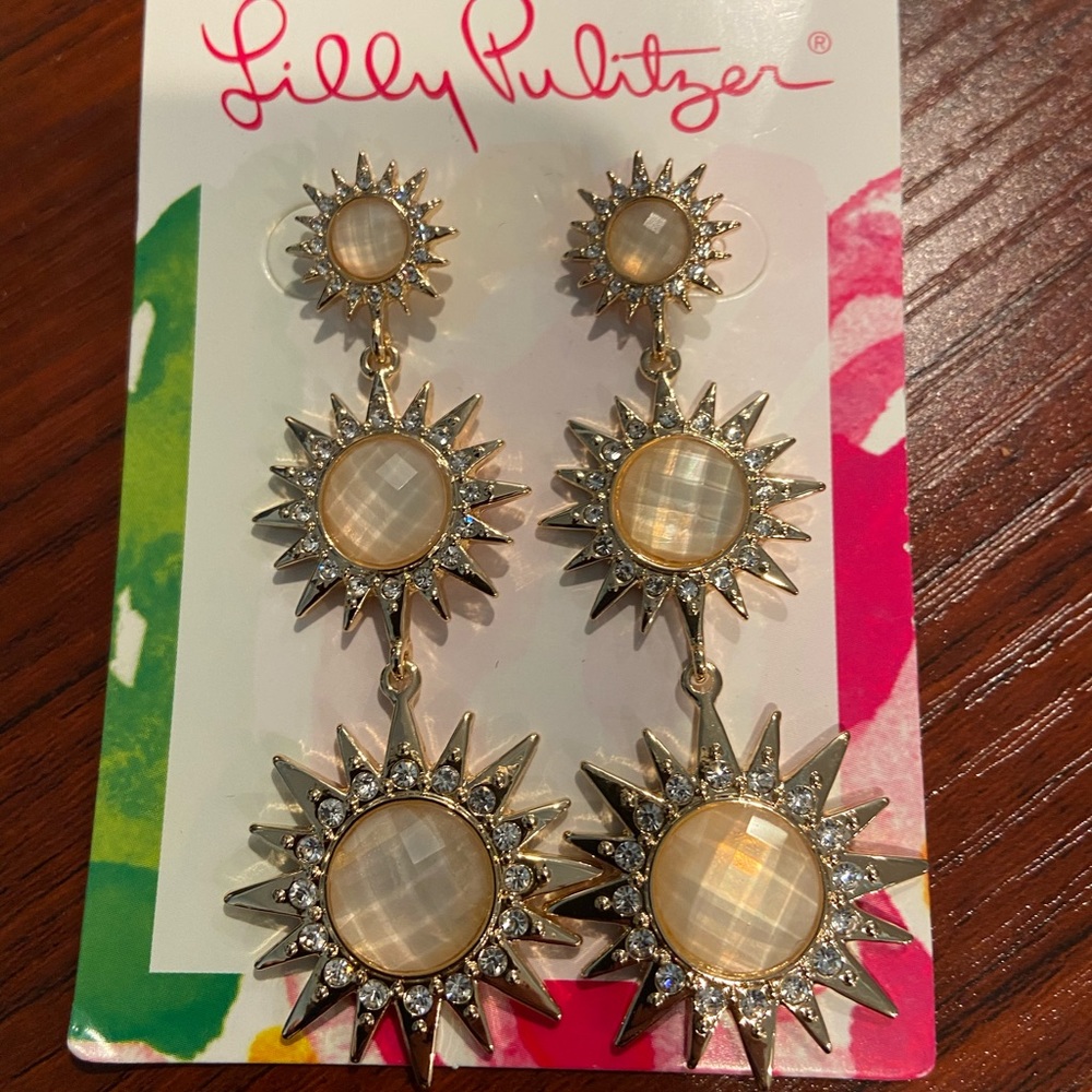 NWT Lilly Pulitzer star earrings